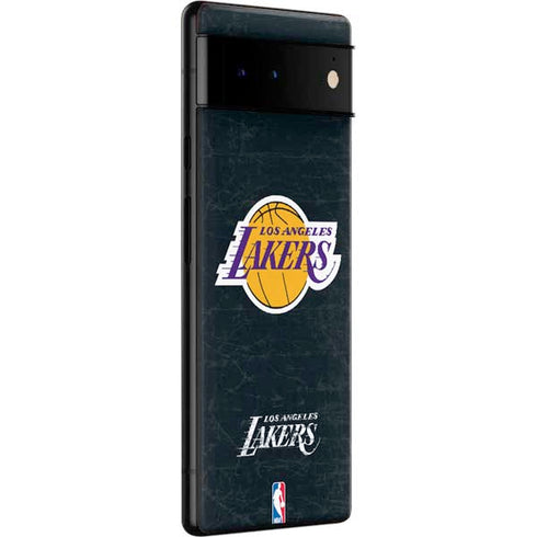 NBA Los Angeles Lakers Black Primary Logo Google Pixel 6 Pro Skin